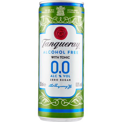 Napój with tonic, alcohol free, zero sugar 250ml - Tanqueray