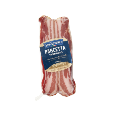 Boczek Pancetta Stagionata Dolce Fette Włoski 170g - San Vincenzo