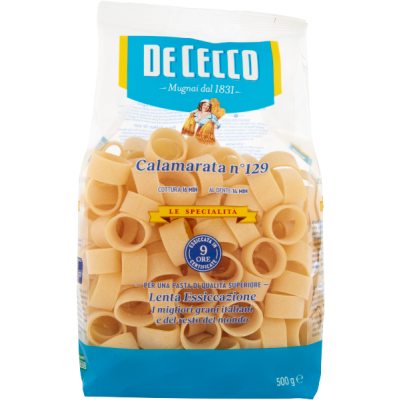 Makaron Le specialita' Calamarata n129 500g - De Cecco