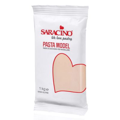 Beżowa masa cukrowa do modelowania Rose Beige Model Paste 1kg - Saracino