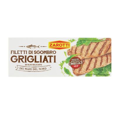 Grillowane Filety z Makreli w Oliwie Serii Sgombro - Zarotti 120g