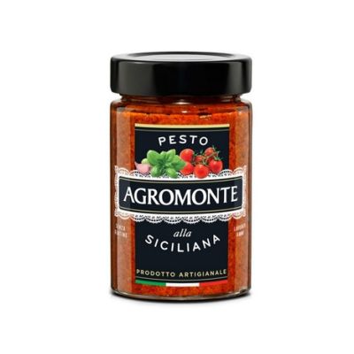 Agromonte Pesto Pomidorowe z Ziołami Siciliana 100g - Autentyczny Włoski Smak