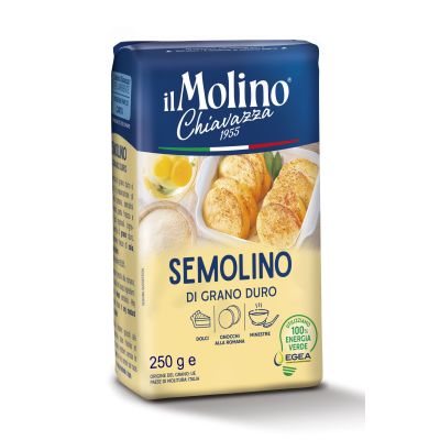 Mąka Semola di Grano Duro 250g - il Molino Chiavazza, Uszkodzone opakowanie, ubytek 0.05kg