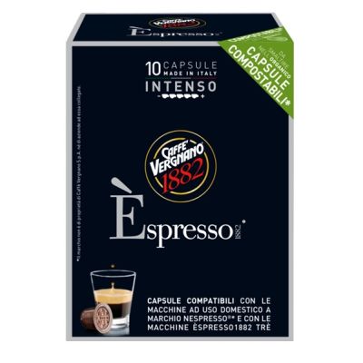 [SCZ] Kapsułki do ekspresu Intenso Nespresso 10 szt. - Caffe Vergnano, Uszkodzone opakowanie, bez ubytku
