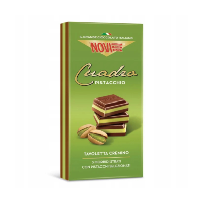 Czekolada pistacjowa Cuadro 110g - Novi