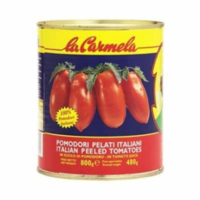 Pomidory Tomates Entieres Pelees 2550g - La Carmela