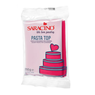 Fuksjowa masa cukrowa do obkładania Fuschia Top Paste 250g - Saracino