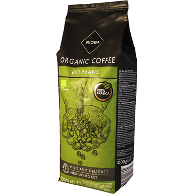 Kawa ziarnista Organic Bio Beans 1kg - Rioba
