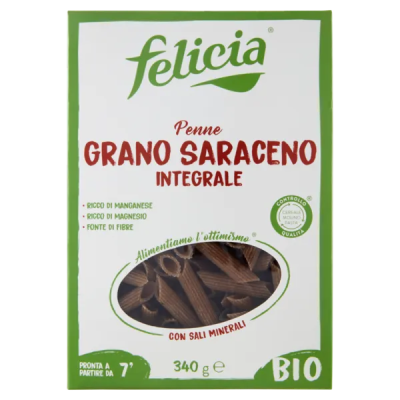 Makaron gryczany Penne Grano Saraceno Integrale 340g - Felicia ekologiczny