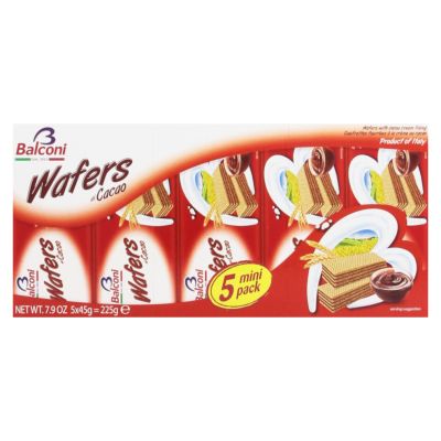 Balconi Wafers Cacao 5-pack czerwony 225g