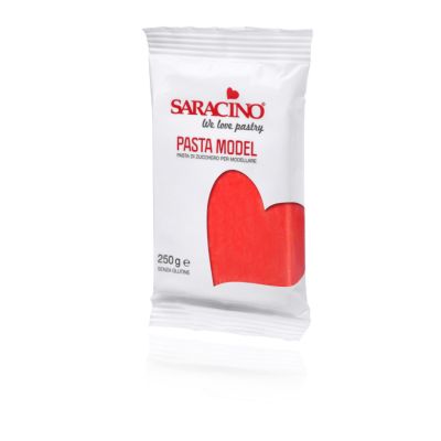 Czerwona masa cukrowa do modelowania Red Model Paste 250g - Saracino