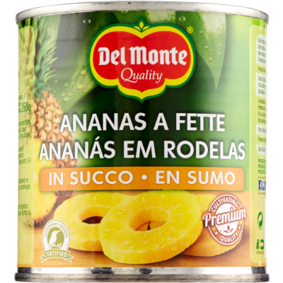 Ananas a Fette al Naturale 435g - Del Monte