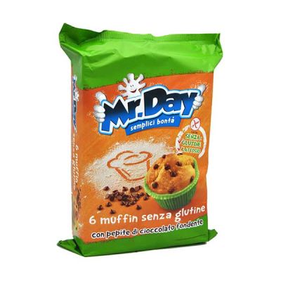 Babeczki czekoladowe bezglutenowe Muffin Cioccolato Senza Glutine (6x)42g) 252g - Mr.Day