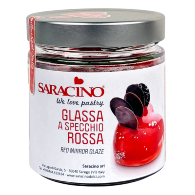 Czerwona glazura lustrzana Red Mirror Glaze 350g - Saracino