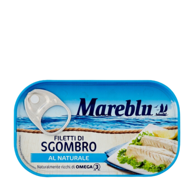 Makrele w sosie własnym - Sgombro Mareblu 90 g