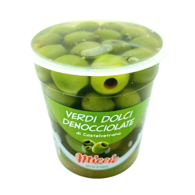 Oliwki zielone Olive Verdi Denocciolate Castello 200g - Miccio