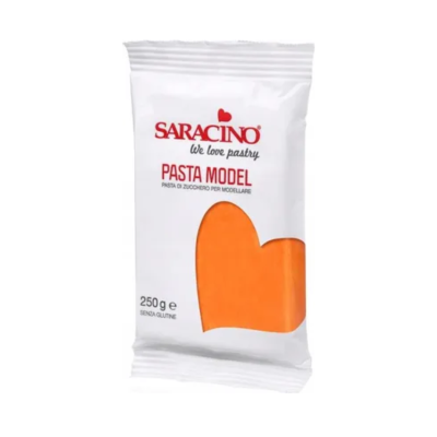 Masa cukrowa do modelowania pomarańczowa Orange model paste 1kg - Saracino
