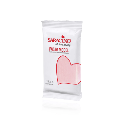 Masa cukrowa do modelowania różowa Light baby pink model paste 1kg - Saracino