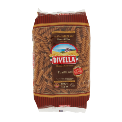 Makarony Pełnoziarnisty Fusilli 500g - Divella