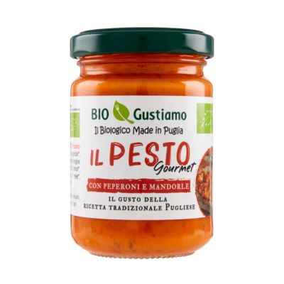 Pesto papryka i migdały ekologiczne - BIO Gustiamo