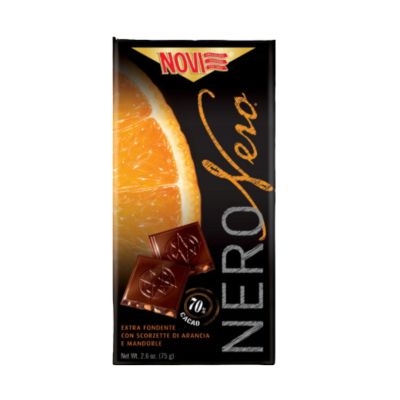 Gorzka czekolada pomarańczowa Novi