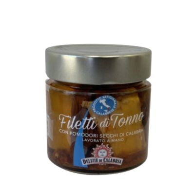 Filetti di Tonno Delizie di Calabria - włoski tuńczyk z suszonymi pomidorami