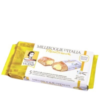 Włoskie ciasteczka z kremem waniliowym Mini Snack - Matilde Vicenzi