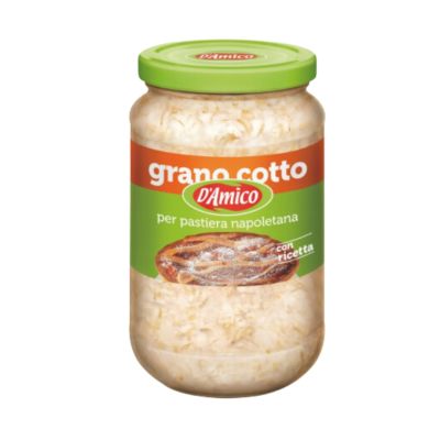Włoska pszenica gotowana do ciast Grano Cotto 580 g- D'Amico