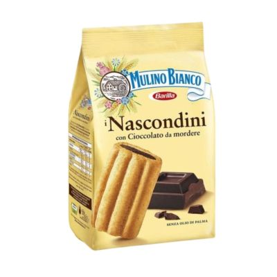 Włoskie ciasteczka nadziewane czekoladą Mulino Bianco Nascondini