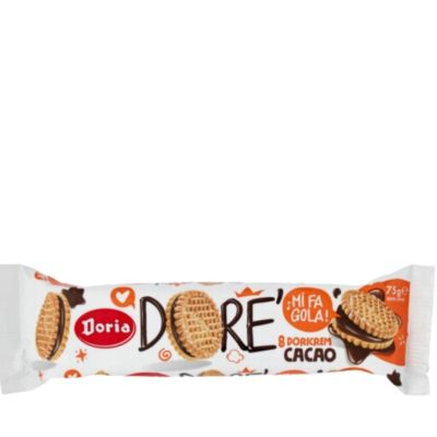 Ciasteczka z kakaowo - orzechowym nadzieniem - Doria