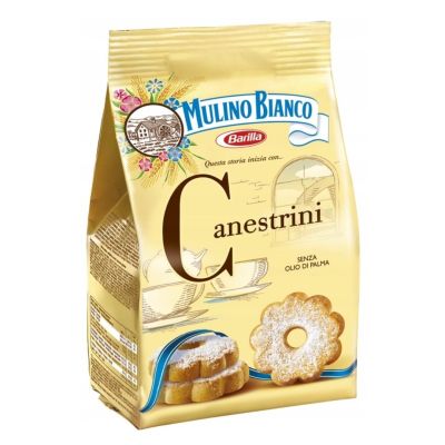Włoskie ciasteczka z cukrem pudrem Canestrini - Mulino Bianco