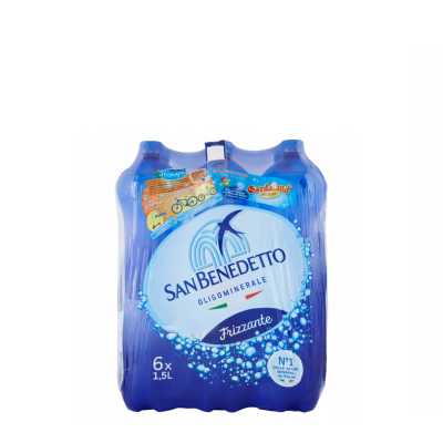 Włoska woda mineralna gazowana Frizzante - San Benedetto