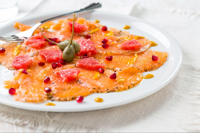 carpaccio z łososia